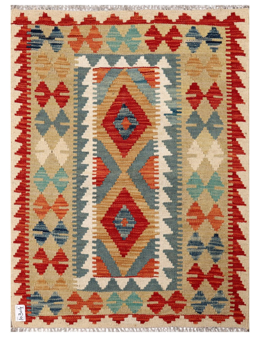Maimana Afghanistan Kilim Rug - 115 x 84 cm