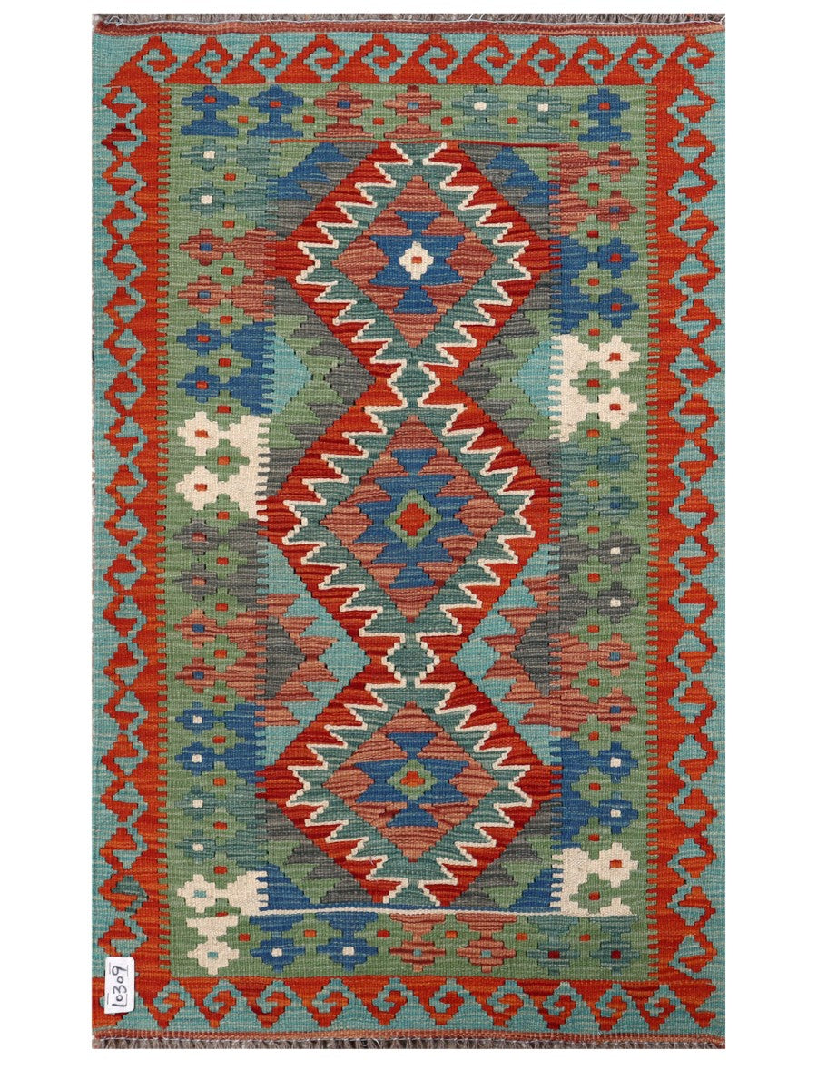 Maimana Afghanistan Kilim Rug - 121 x 74 cm