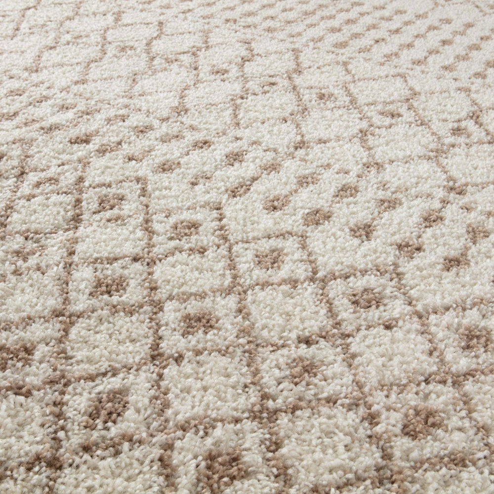 Moroccan Ivory Beige Shaggy Rug – 1030