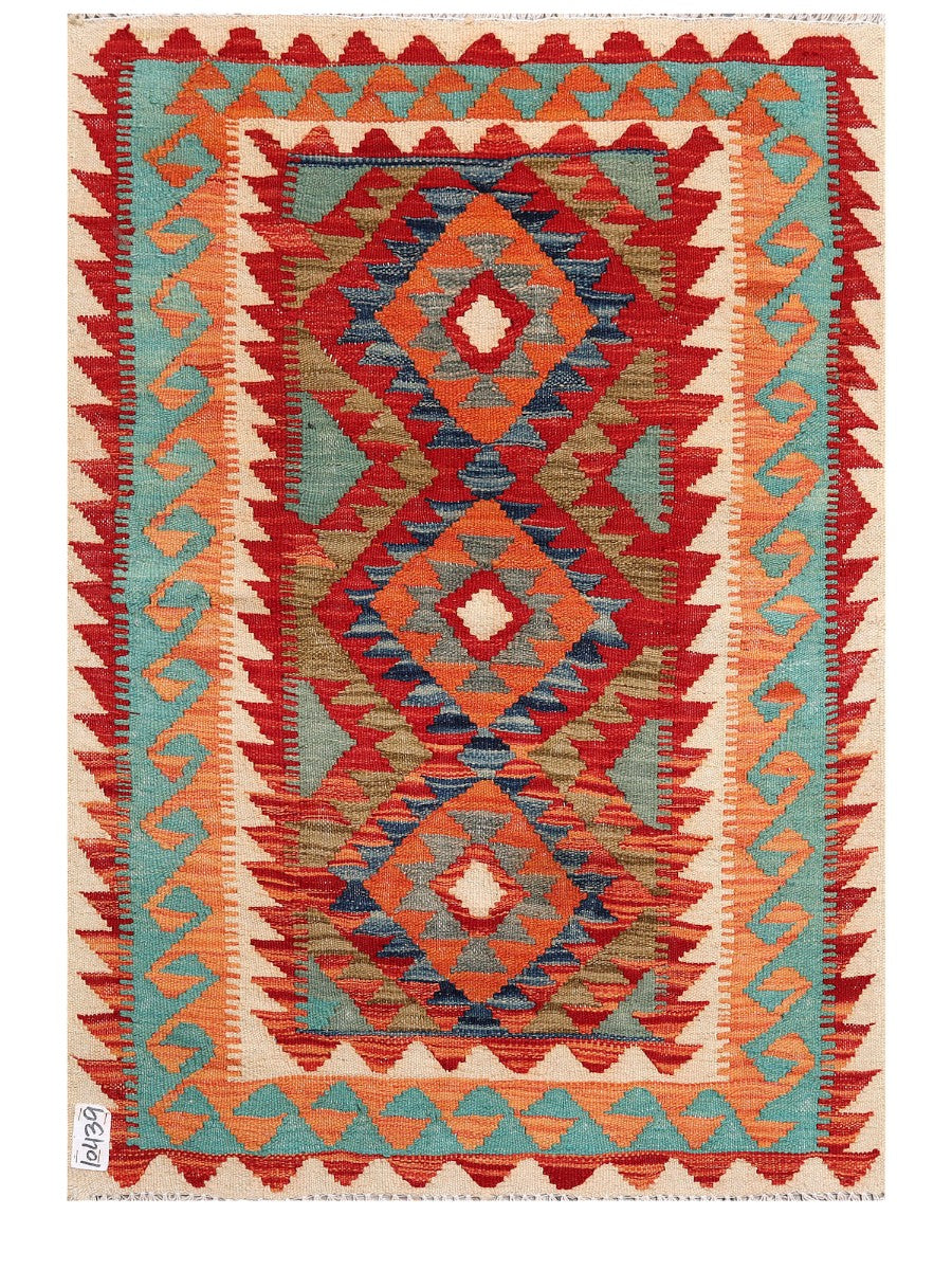 Maimana Afghanistan Kilim Rug - 112 x 80 cm