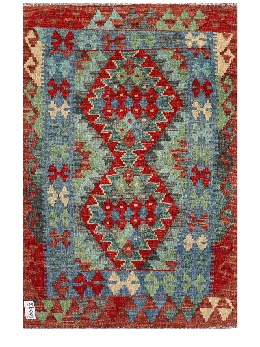 Maimana Afghanistan Kilim Rug - 113 x 78 cm