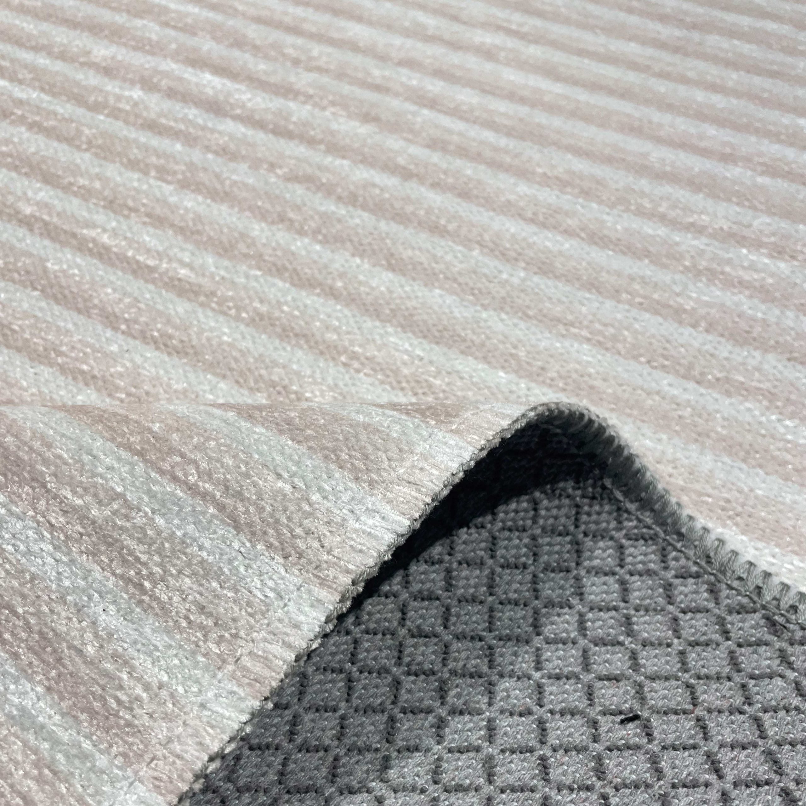 Netline Home Cream White Modern Machine Washable Chenille Rug Design NH7110 - Gallery Image 4 - Netline Home