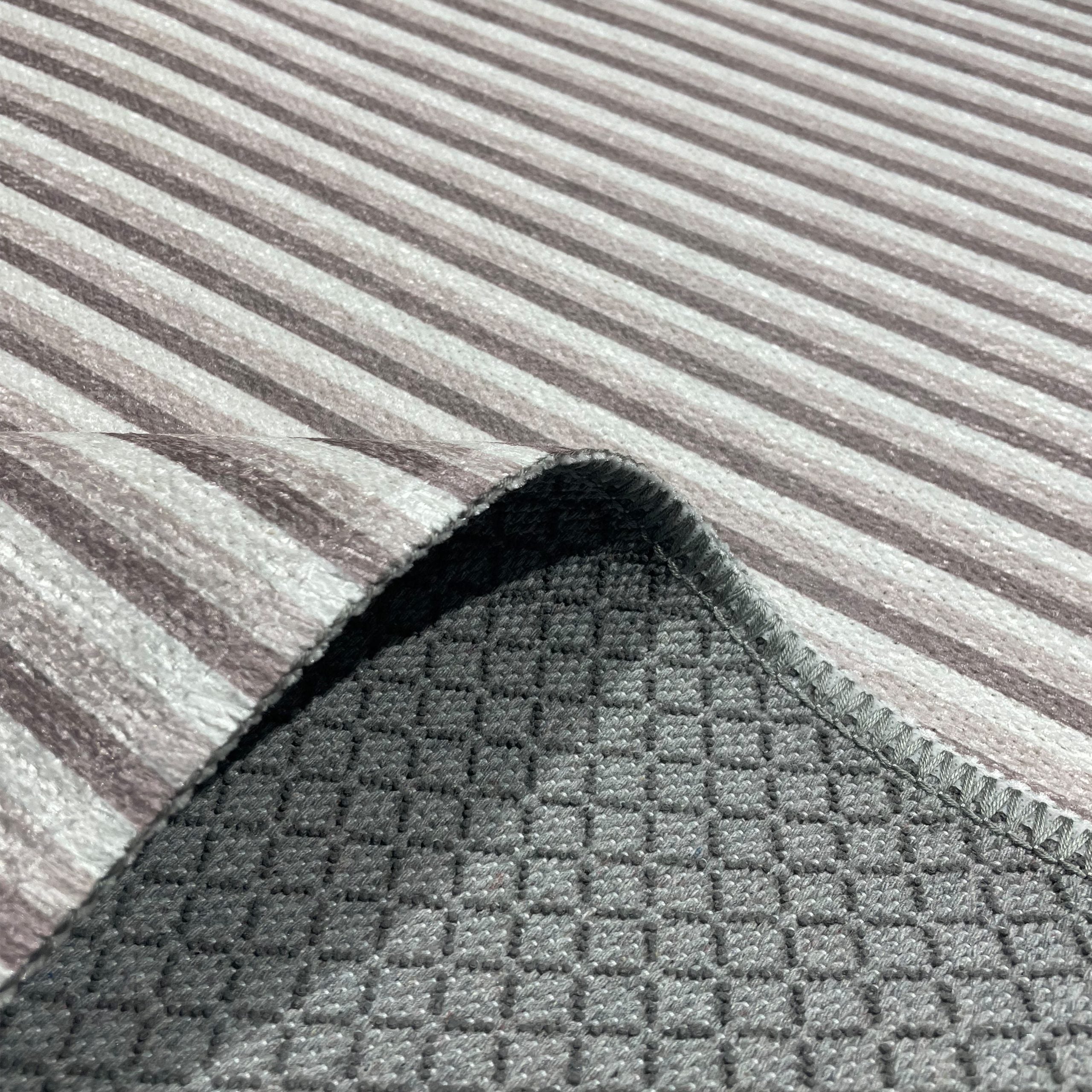 Netline Home Mink Brown Modern Machine Washable Chenille Rug Design NH7112 - Gallery Image 4 - Netline Home