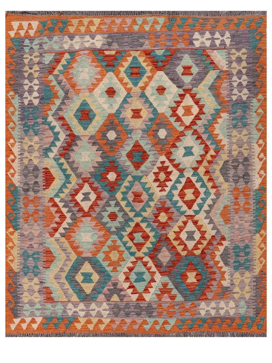 Maimana Afghanistan Kilim Rug - 197 x158 cm