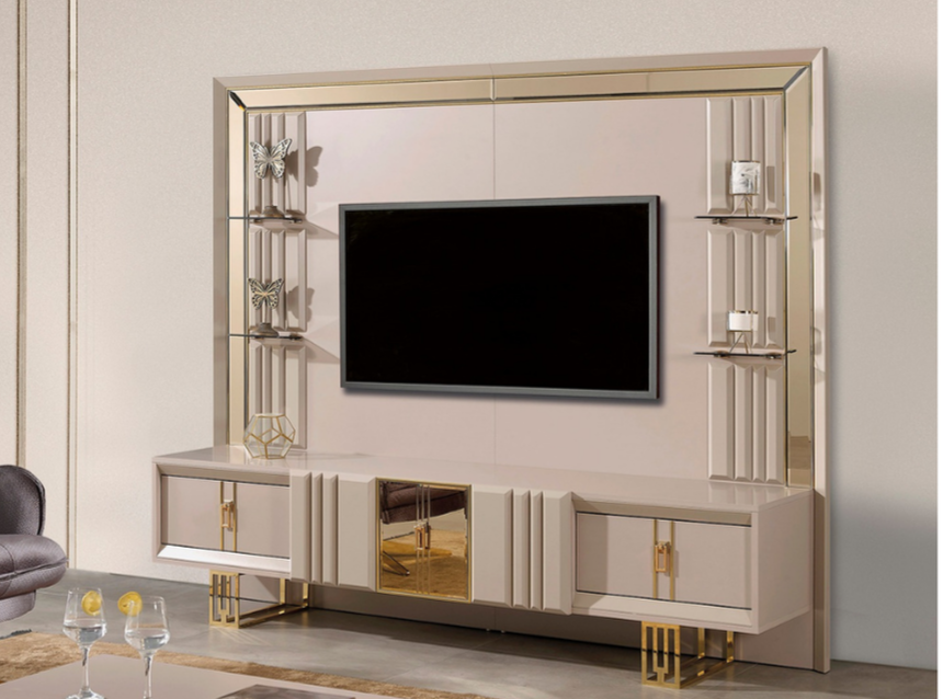 Armani Tv Unit by Netline Interiors