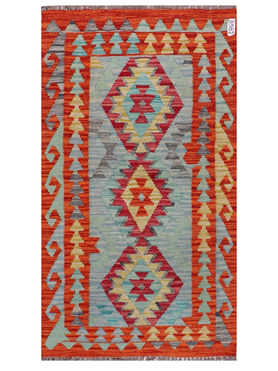 Maimana Afghanistan Kilim Rug - 128 x 76 cm