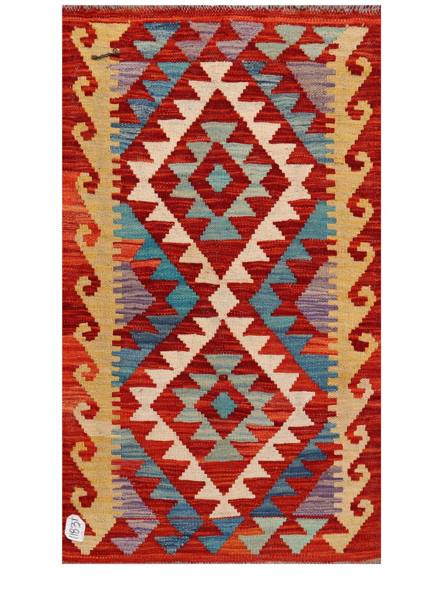 Maimana Afghanistan Kilim Rug - 101 x 60 cm