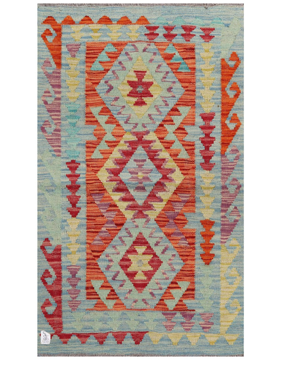 Maimana Afghanistan Kilim Rug - 127 x 77 cm
