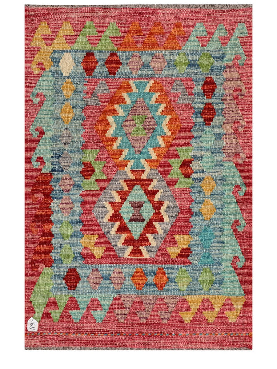 Maimana Afghanistan Kilim Rug - 115 x 79 cm