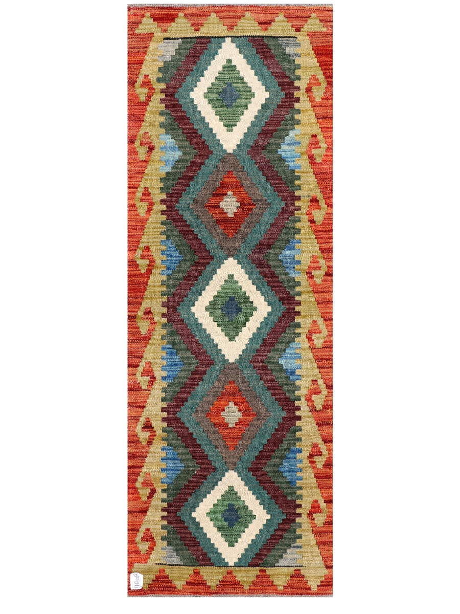 Maimana Afghanistan Kilim Rug - 168 x60 cm
