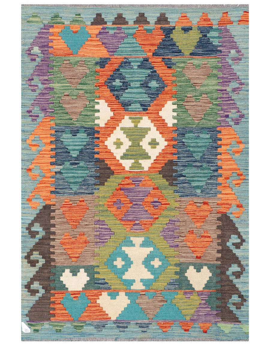 Maimana Afghanistan Kilim Rug - 148 x100 cm