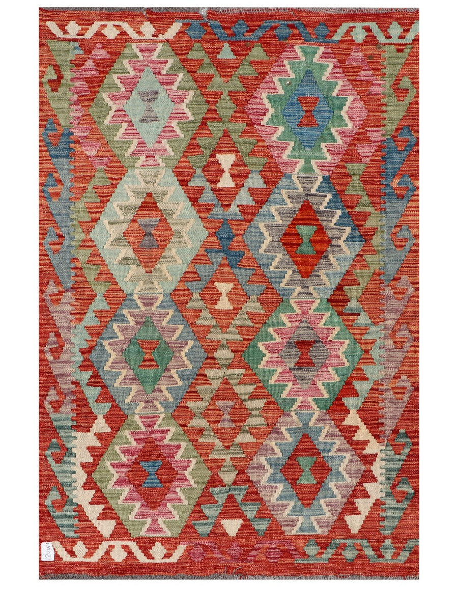 Maimana Afghanistan Kilim Rug - 148 x101 cm