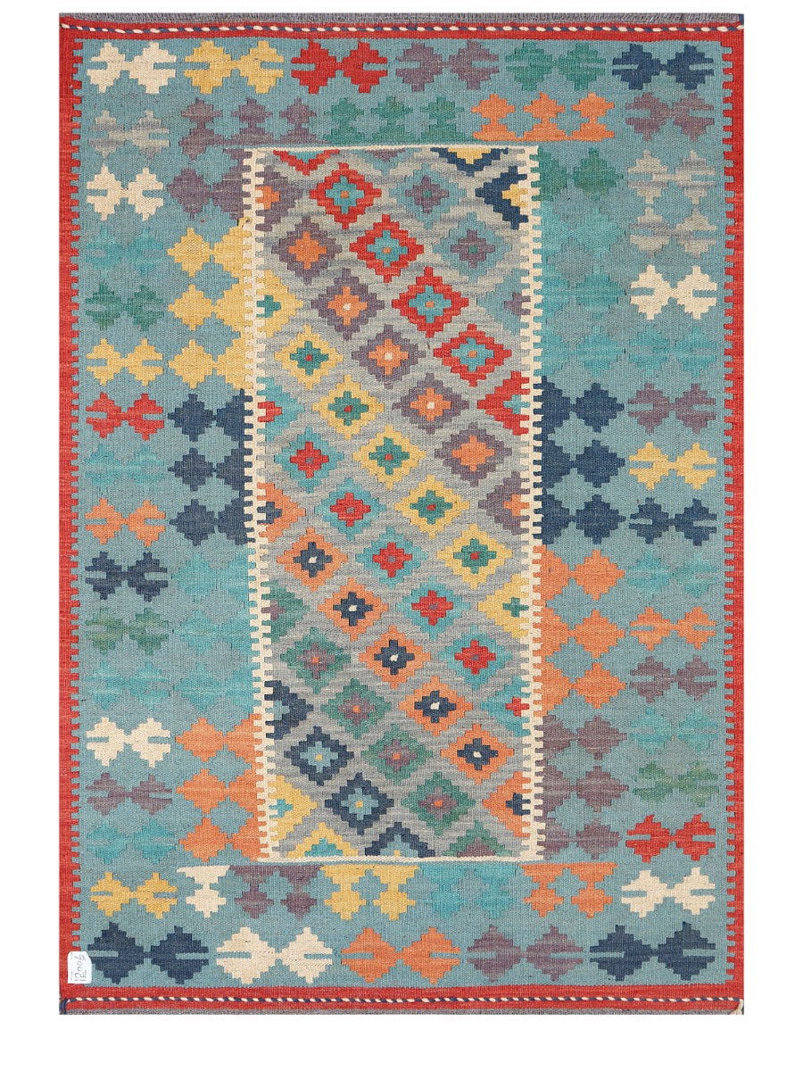 Maimana Afghanistan Kilim Rug - 150 x106 cm