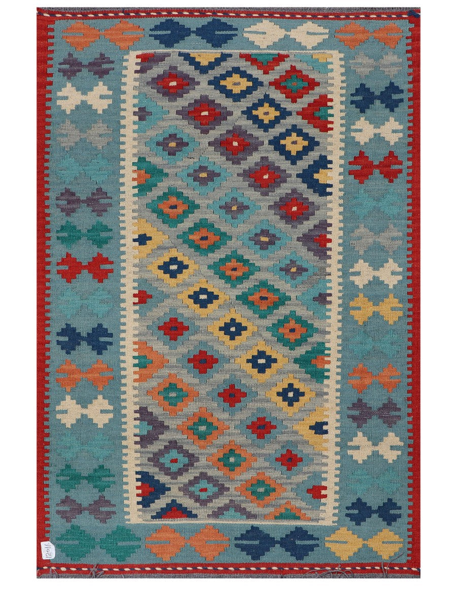 Maimana Afghanistan Kilim Rug - 153 x103 cm
