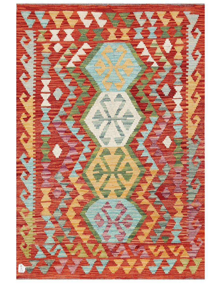 Maimana Afghanistan Kilim Rug - 150 x106 cm