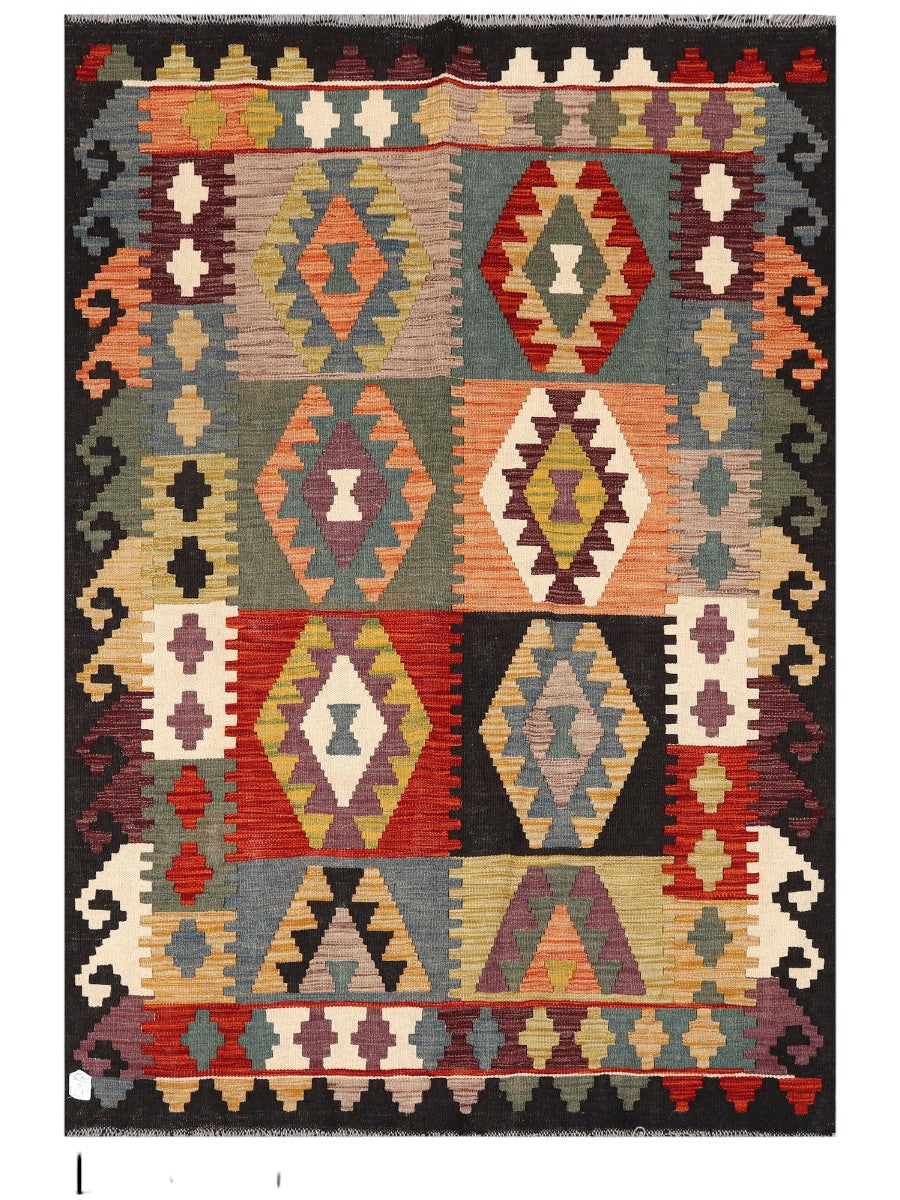 Maimana Afghanistan Kilim Rug - 176 x121 cm