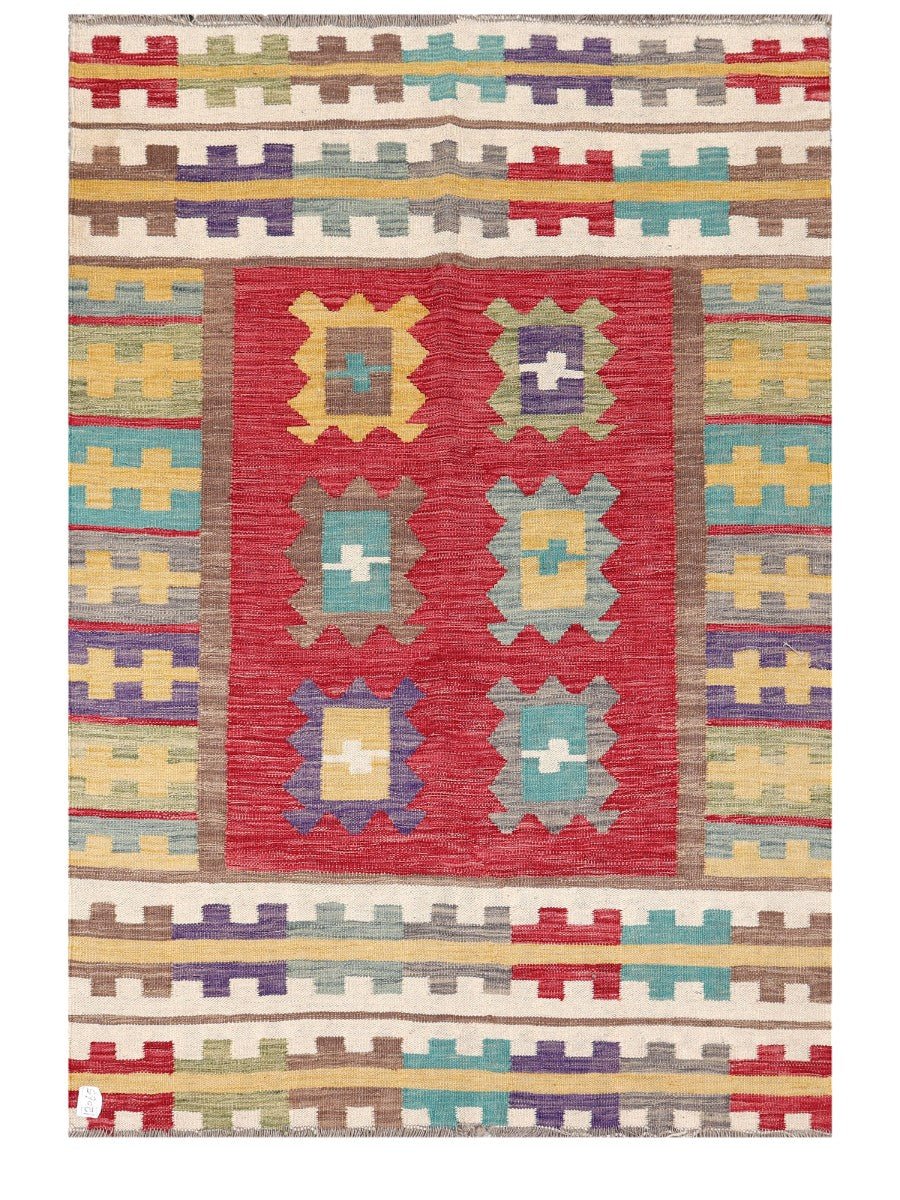 Maimana Afghanistan Kilim Rug - 172 x117 cm