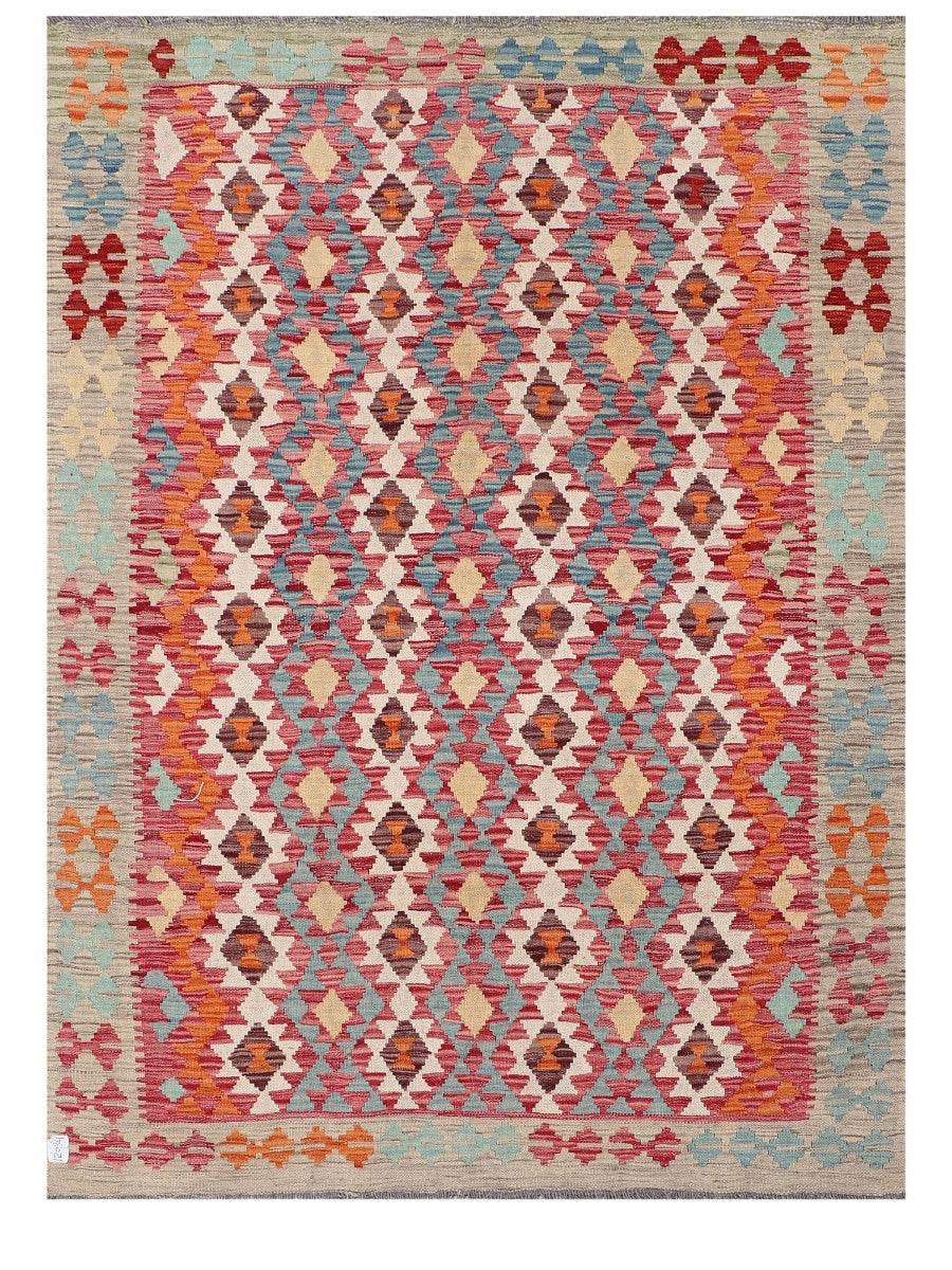 Maimana Afghanistan Kilim Rug - 203 x151 cm
