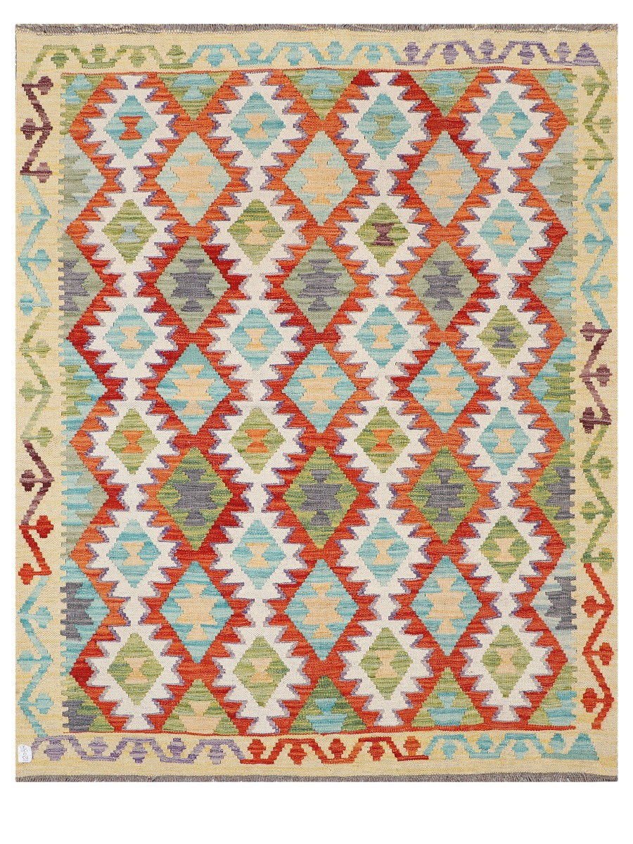 Maimana Afghanistan Kilim Rug - 190 x155 cm