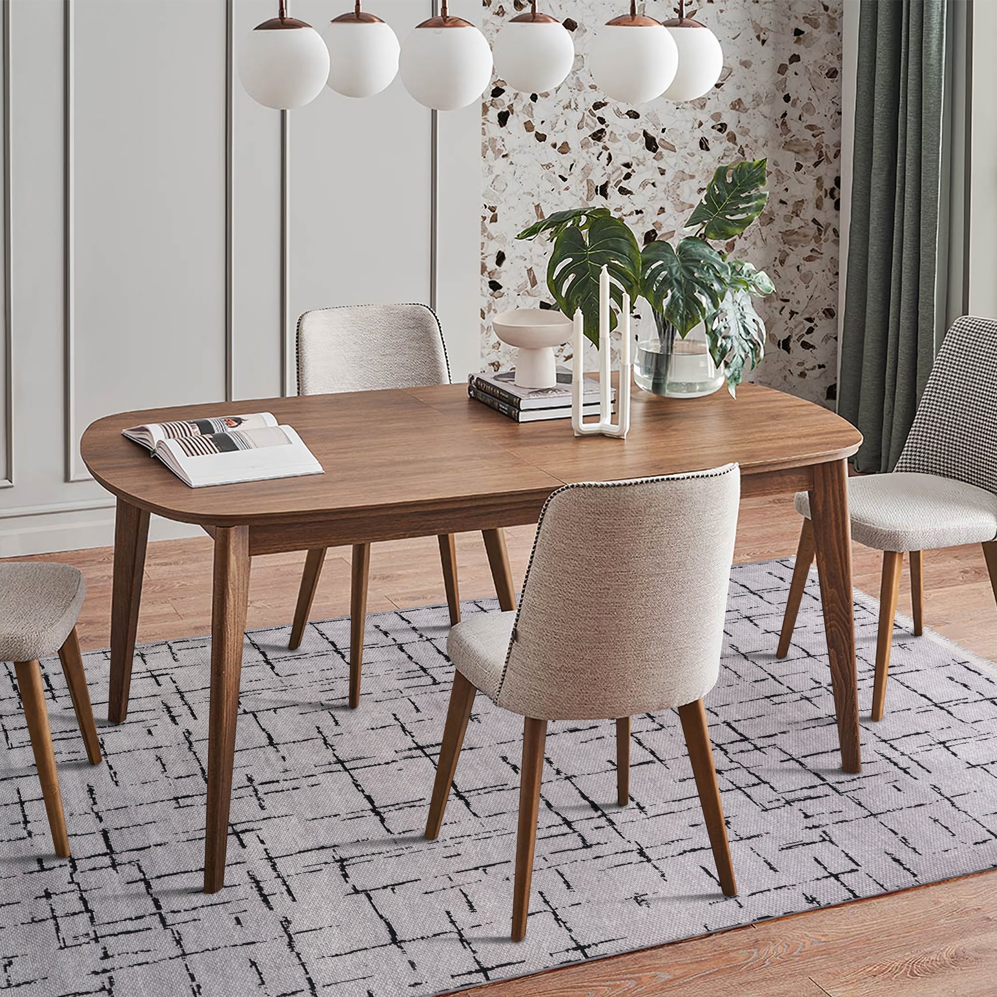 Netline Home Machine Washable Rug NT201 – GRAY Soft Chenille