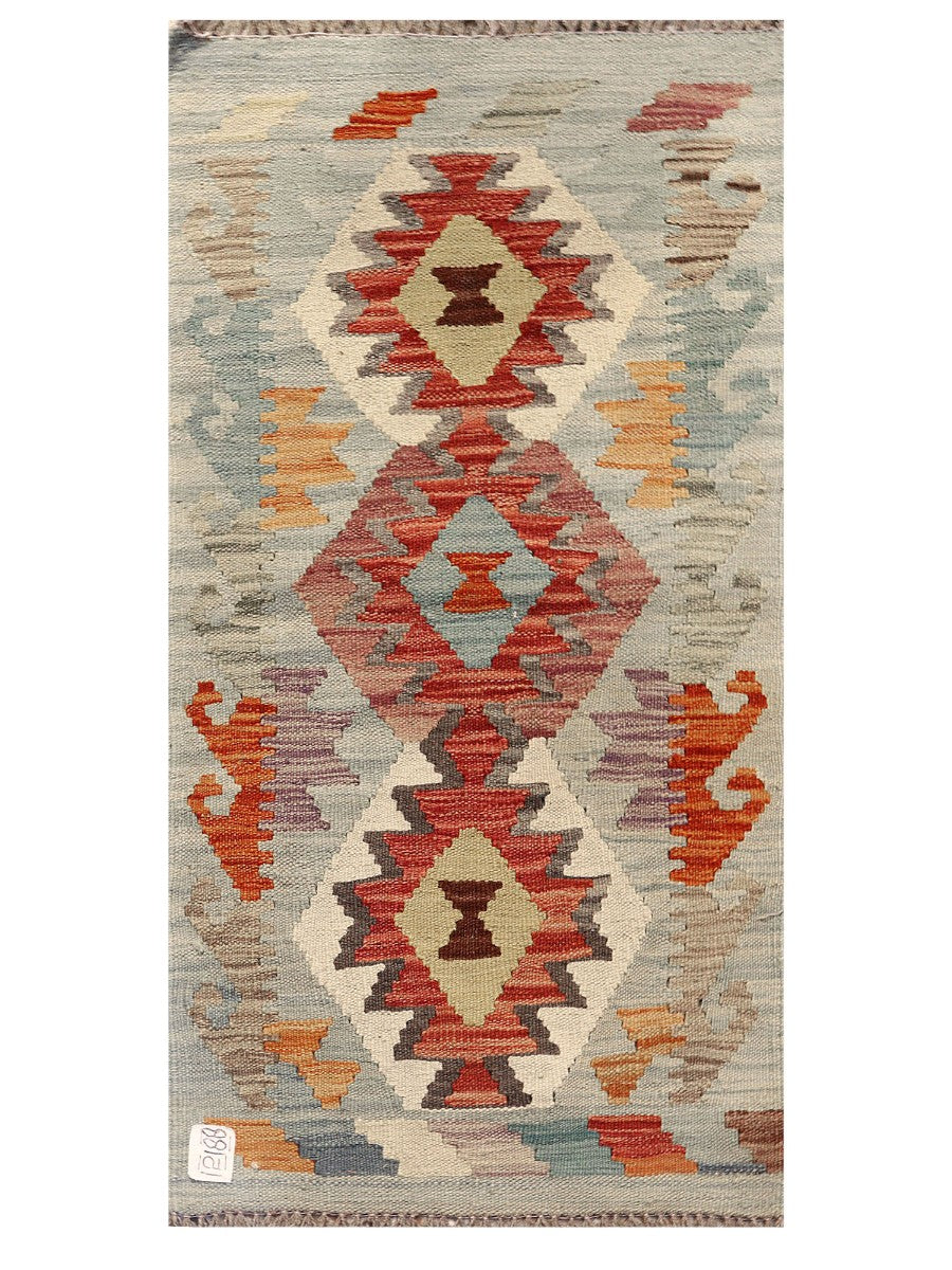 Maimana Afghanistan Kilim Rug - 100 x 51 cm