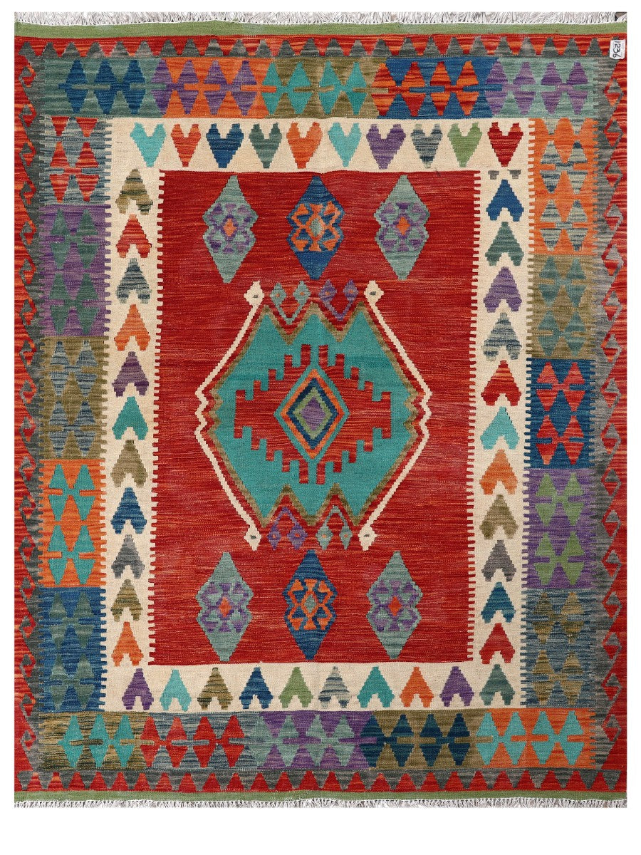 Maimana Afghanistan Kilim Rug - 196 x151 cm