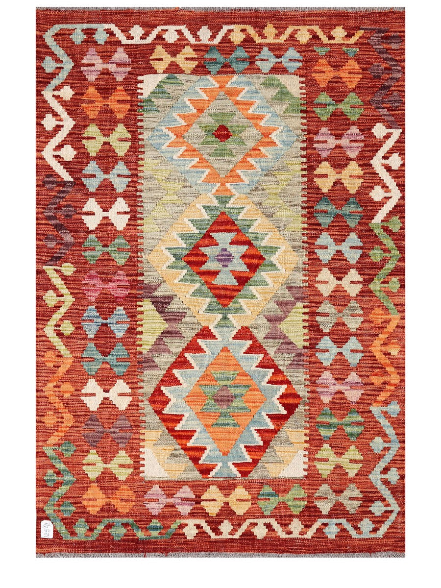 Maimana Afghanistan Kilim Rug - 150 x104 cm