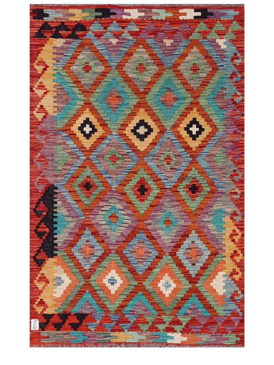 Maimana Afghanistan Kilim Rug - 155 x100 cm