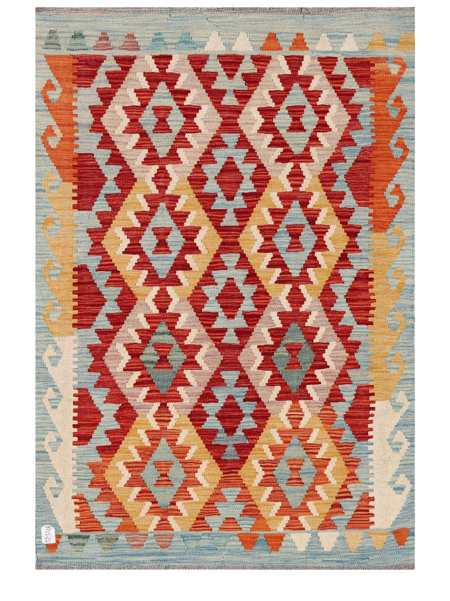 Maimana Afghanistan Kilim Rug - 143 x100 cm