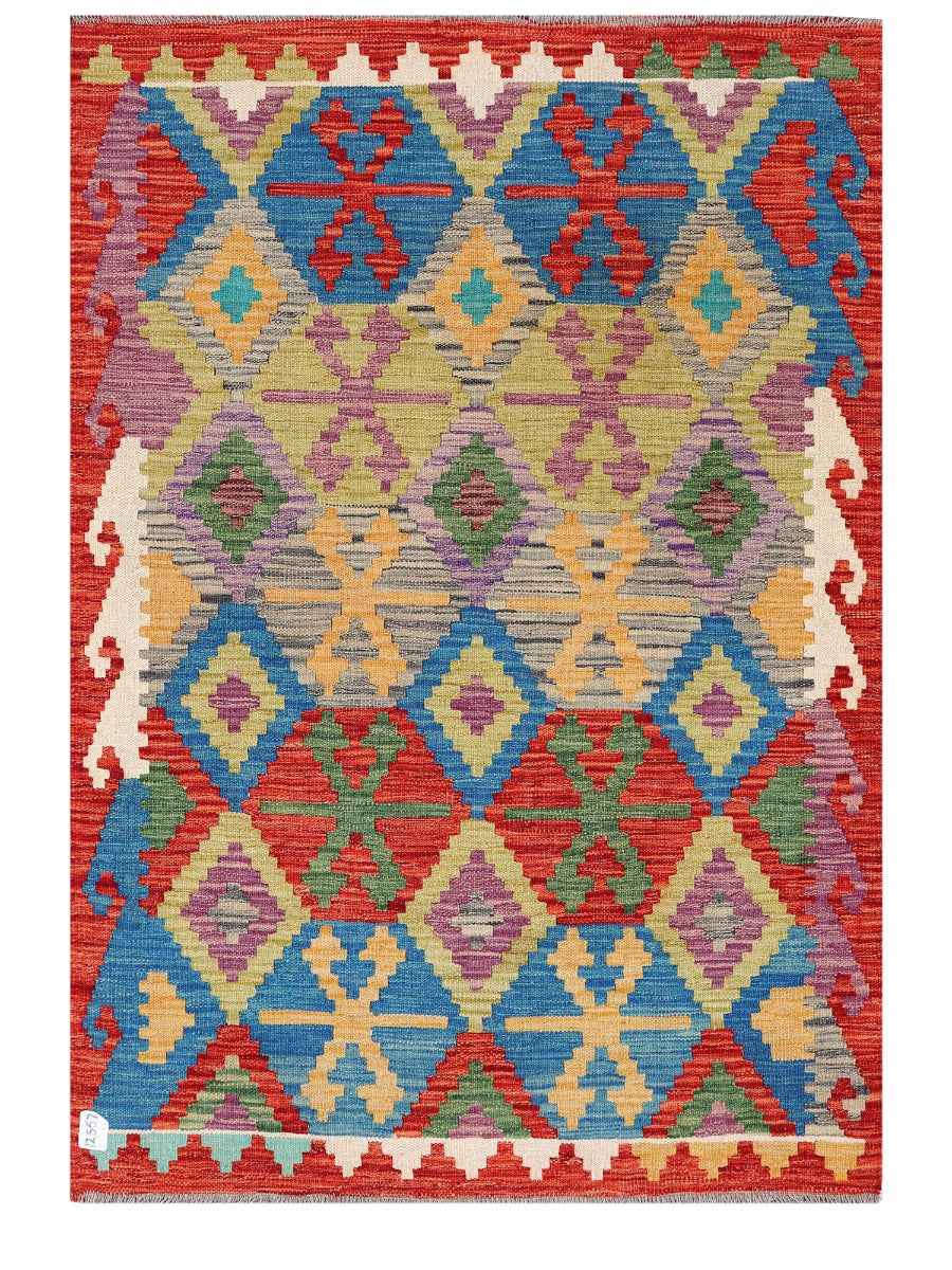Maimana Afghanistan Kilim Rug - 147 x104 cm