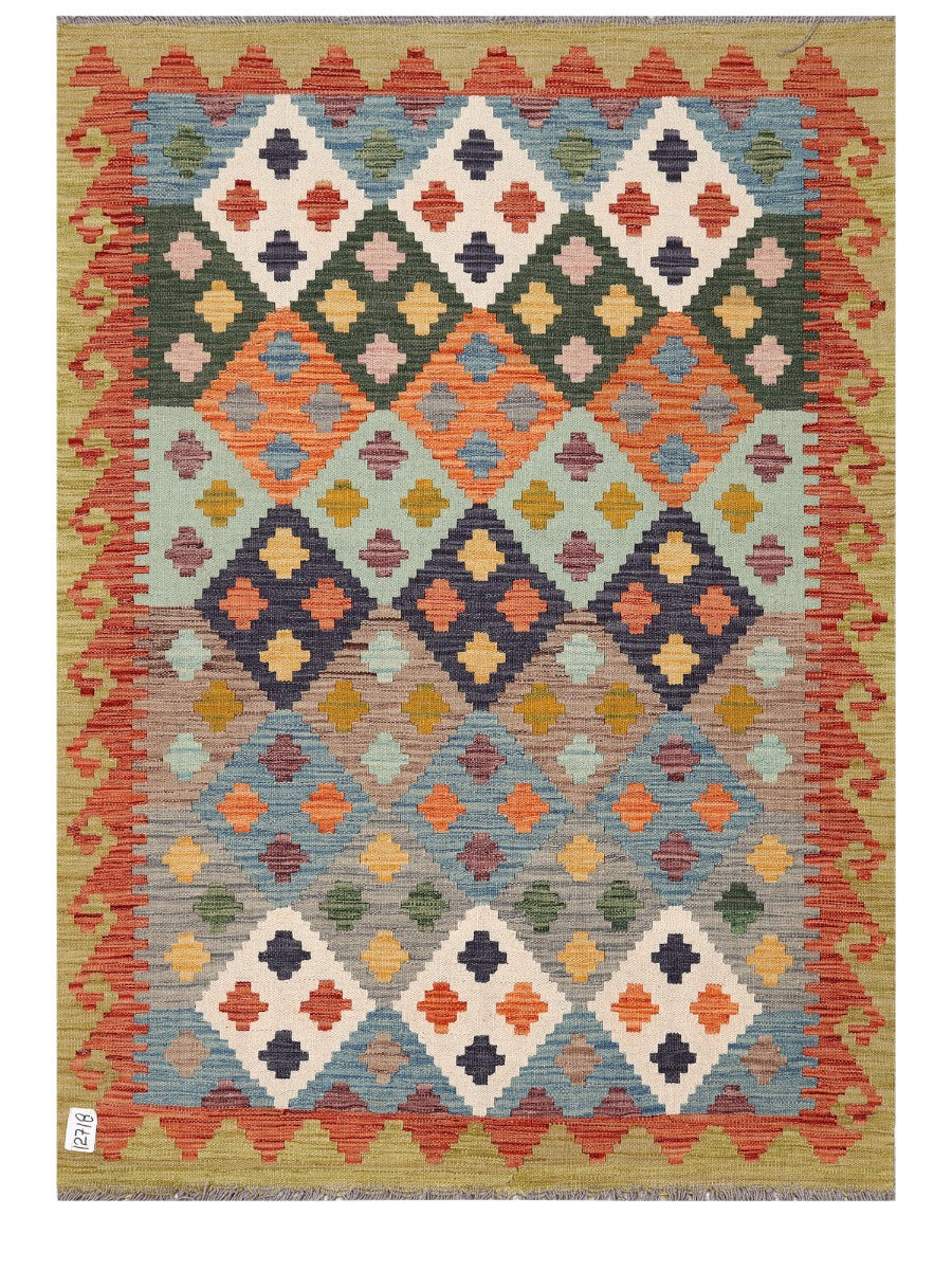 Maimana Afghanistan Kilim Rug - 168 x119 cm