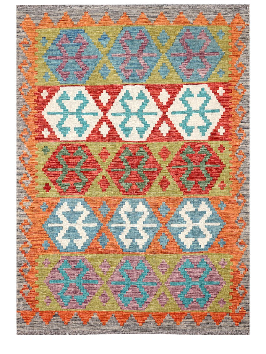Maimana Afghanistan Kilim Rug - 179 x126 cm