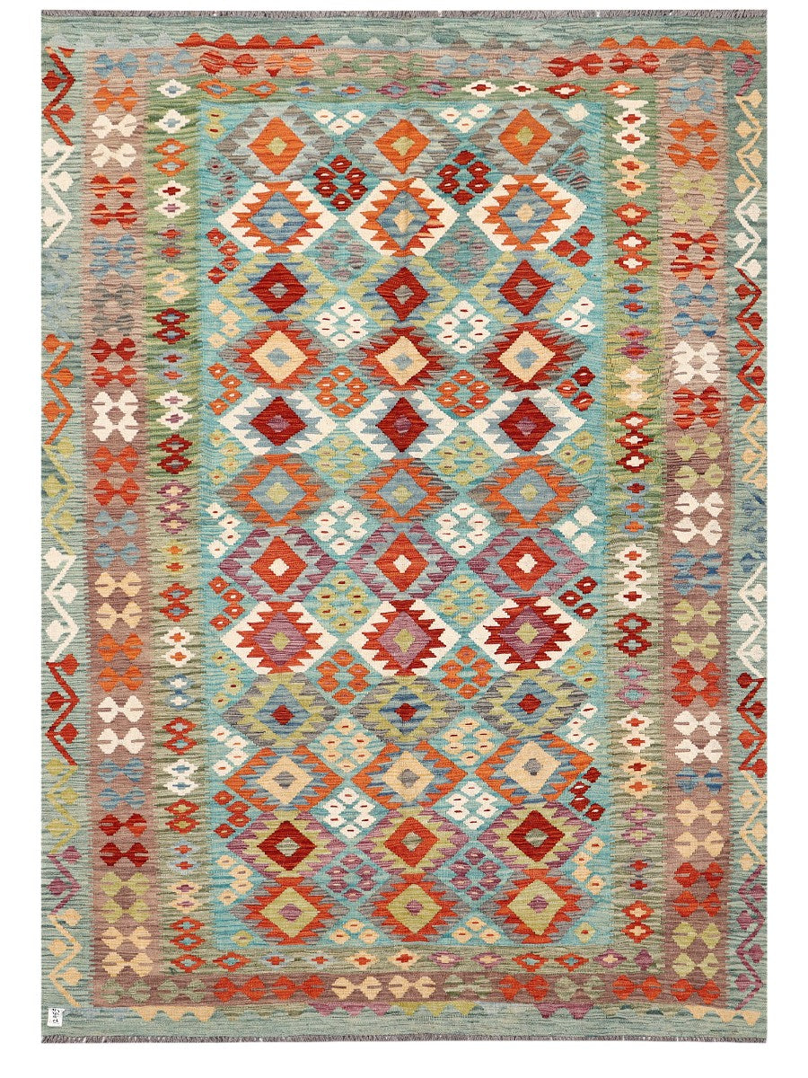 Maimana Afghanistan Kilim Rug - 286 x201 cm
