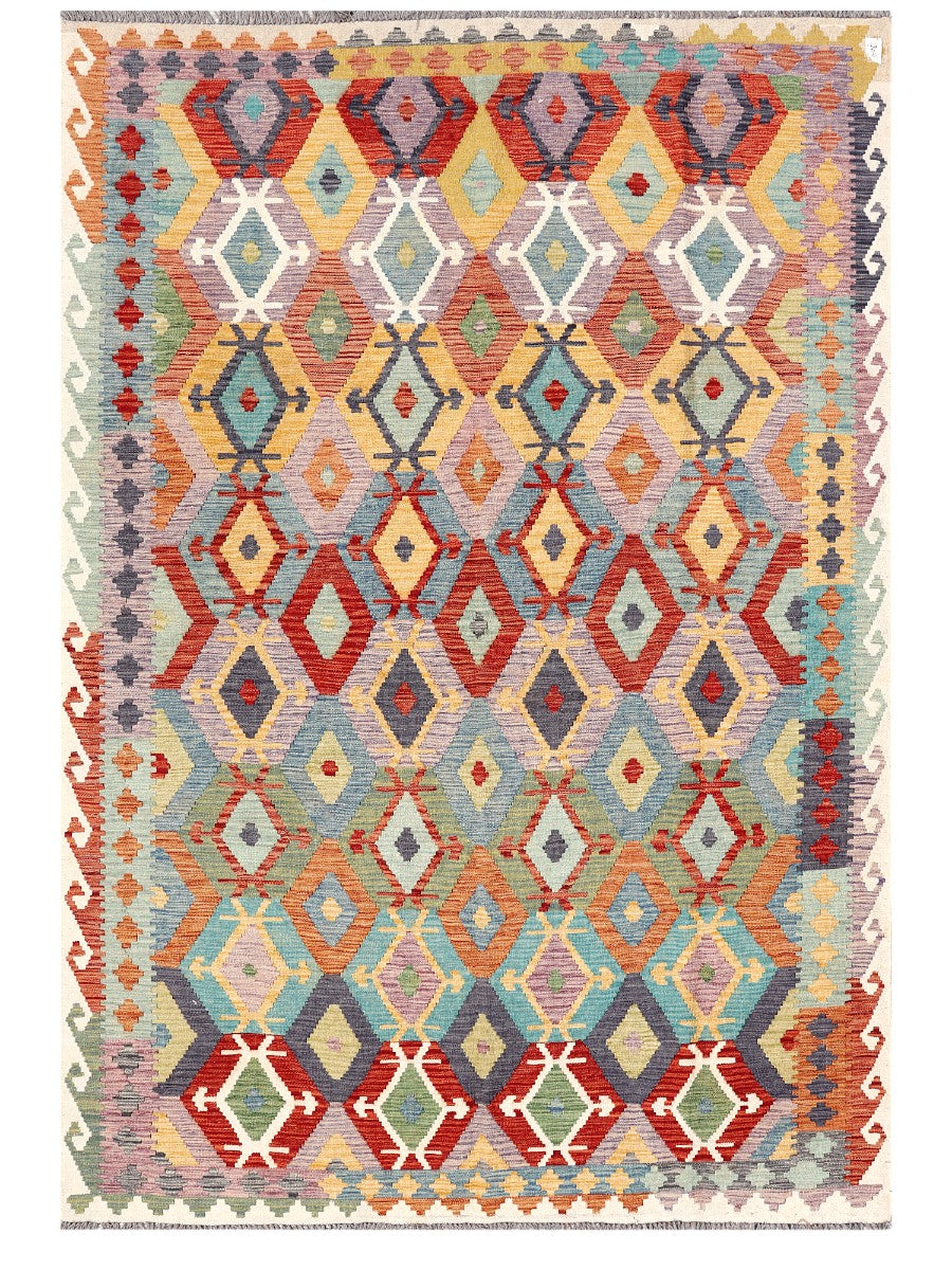 Maimana Afghanistan Kilim Rug - 293 x200 cm