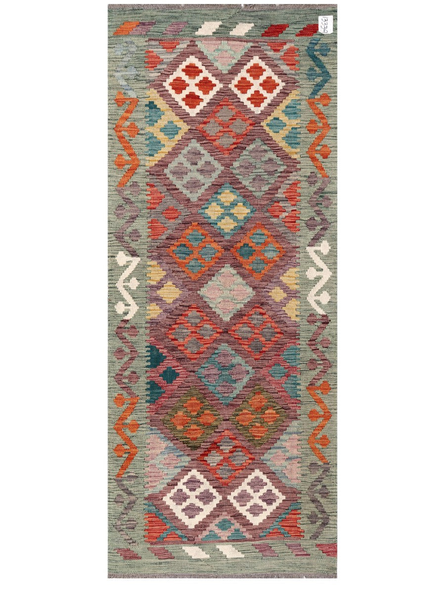 Maimana Afghanistan Kilim Rug - 190 x76 cm