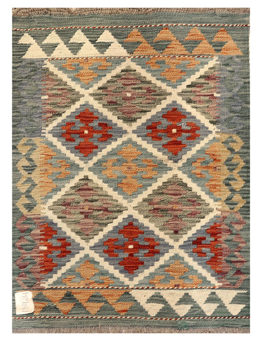 Maimana Afghanistan Kilim Rug - 86 x 63 cm