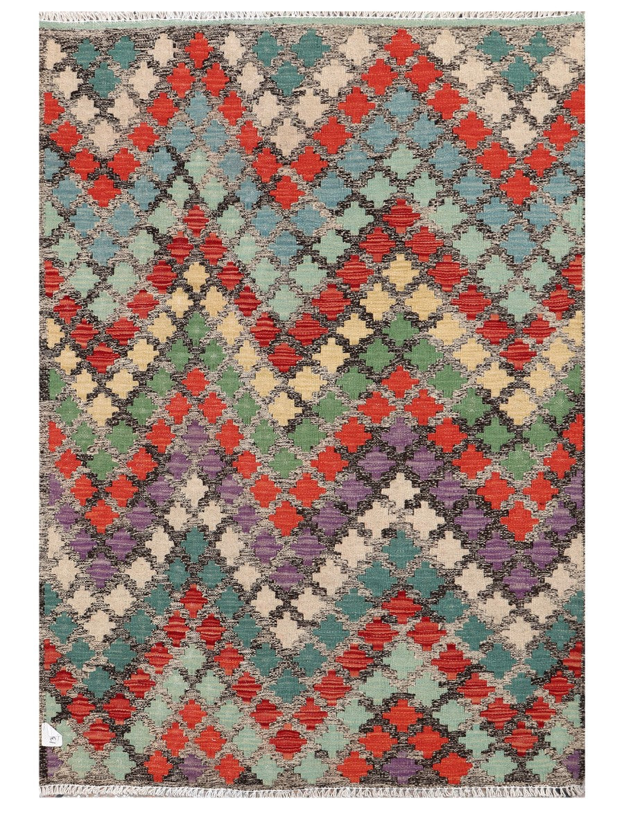Maimana Afghanistan Kilim Rug - 144 x104 cm