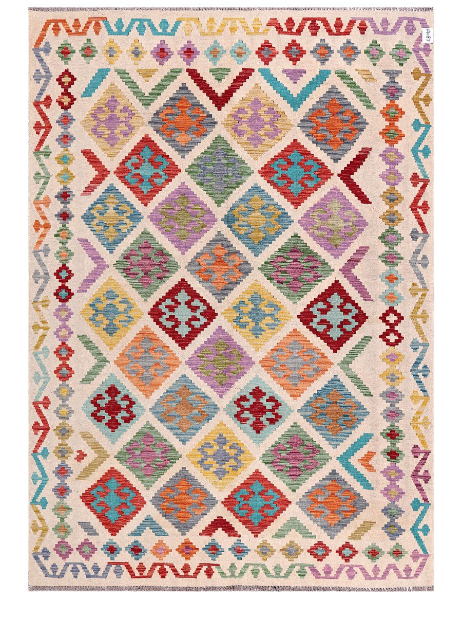 Maimana Afghanistan Kilim Rug - 247 x176 cm
