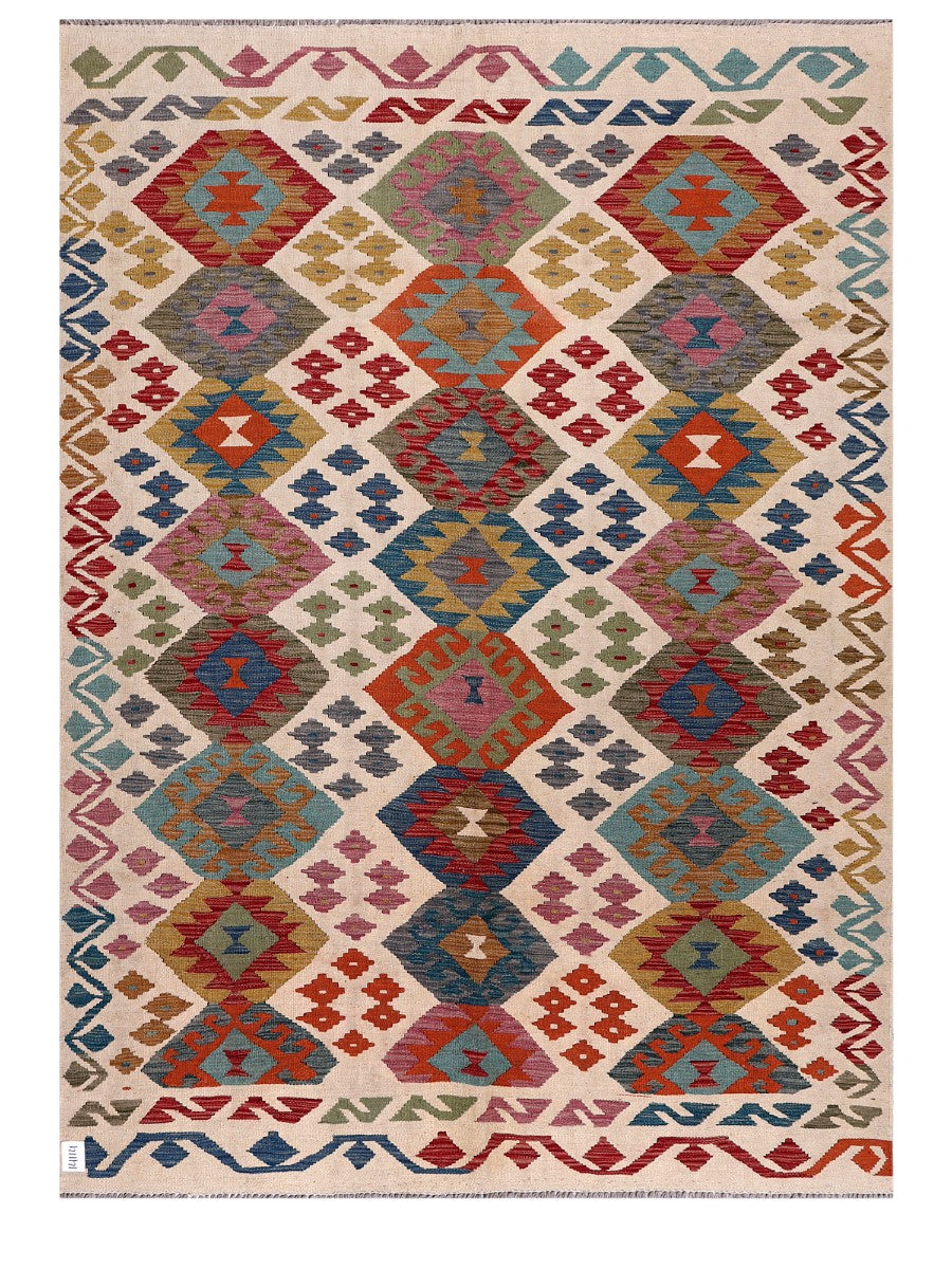 Maimana Afghanistan Kilim Rug - 244 x176 cm