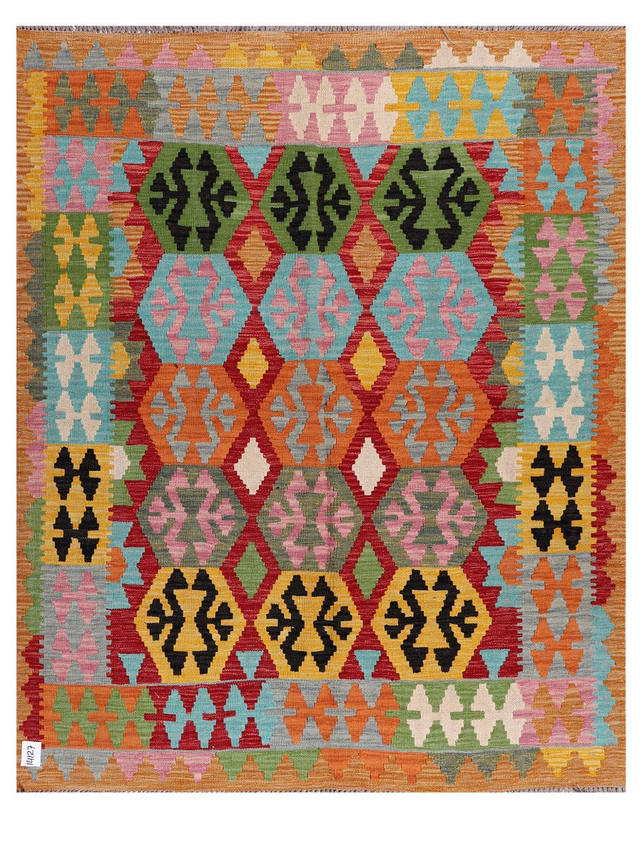 Maimana Afghanistan Kilim Rug - 190 x155 cm