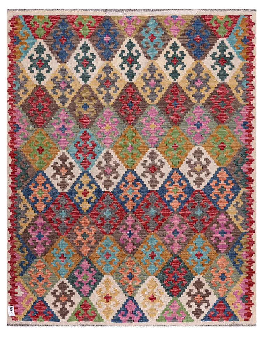 Maimana Afghanistan Kilim Rug - 192 x155 cm