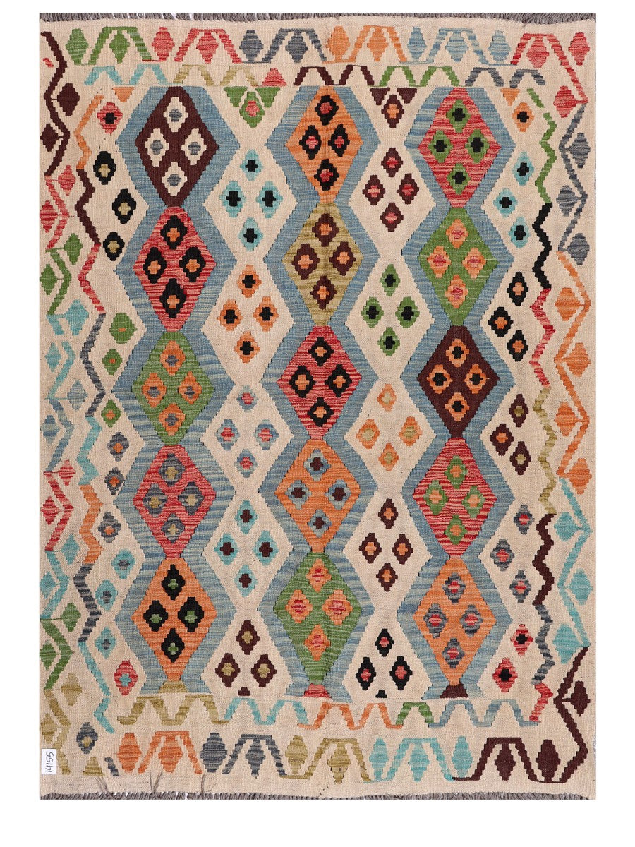 Maimana Afghanistan Kilim Rug - 200 x145 cm