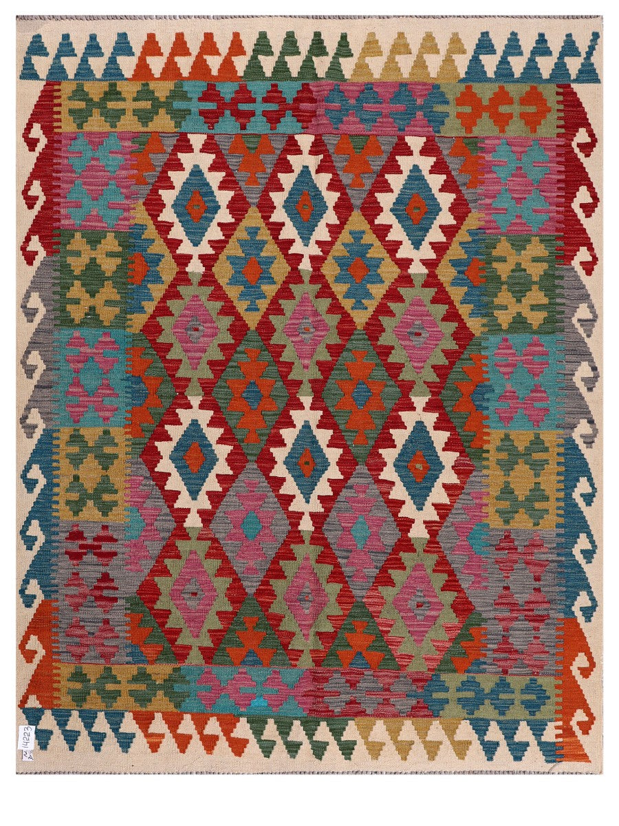 Maimana Afghanistan Kilim Rug - 199 x158 cm