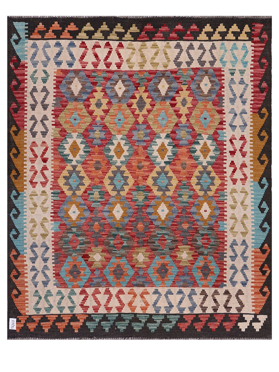 Maimana Afghanistan Kilim Rug - 192 x161 cm