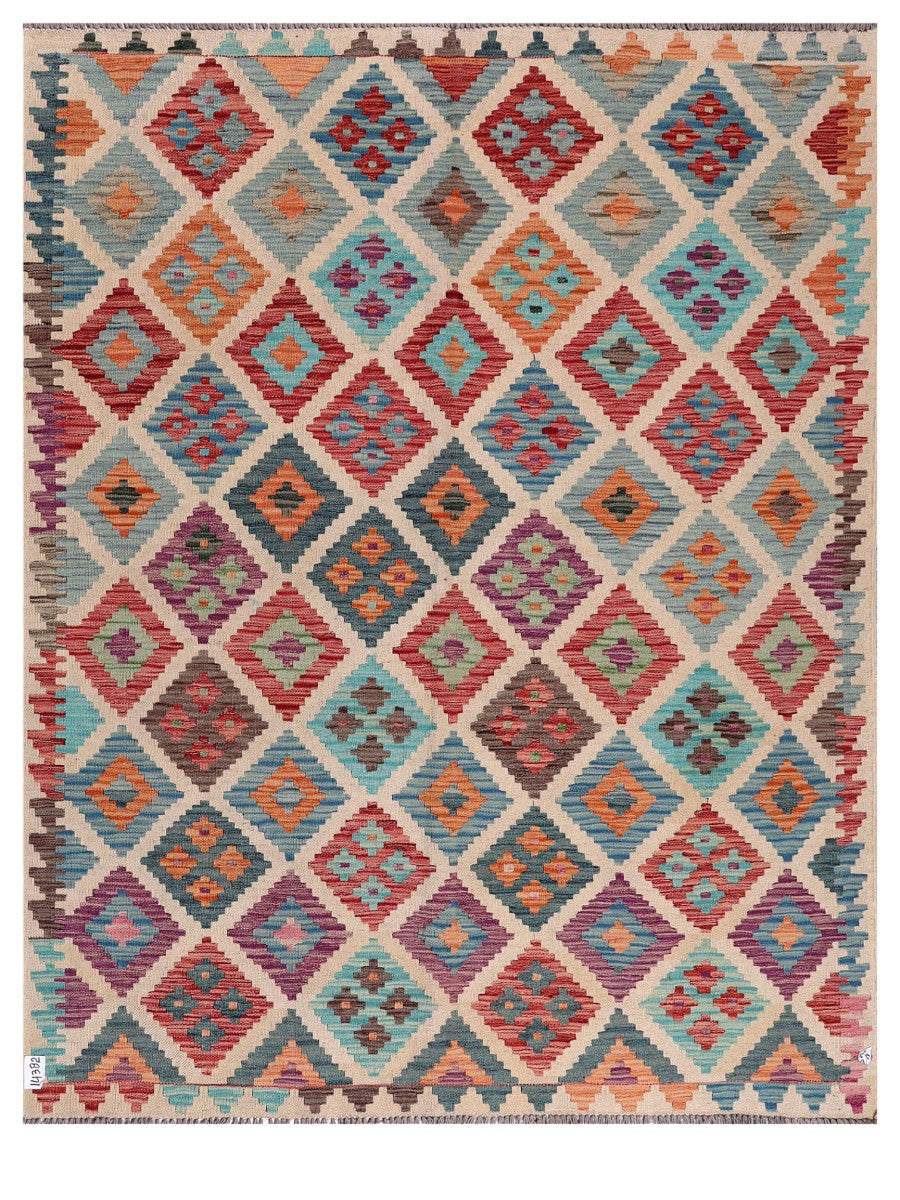 Maimana Afghanistan Kilim Rug - 199 x159 cm