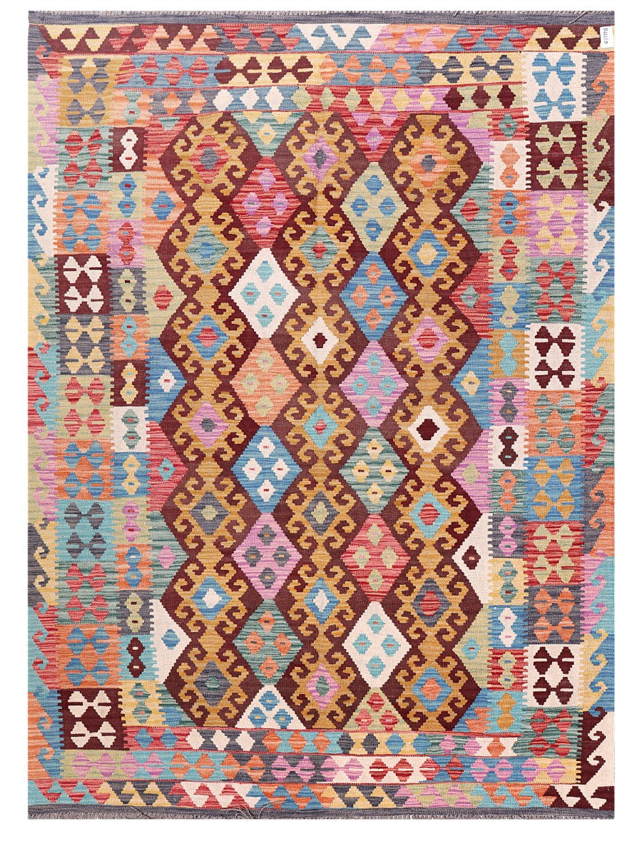 Maimana Afghanistan Kilim Rug - 243 x180 cm