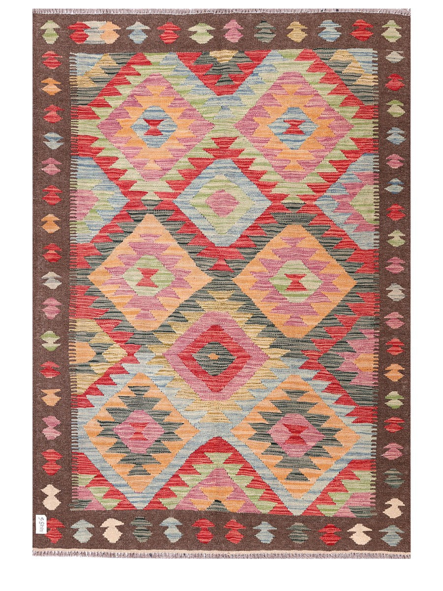 Maimana Afghanistan Kilim Rug - 184 x130 cm
