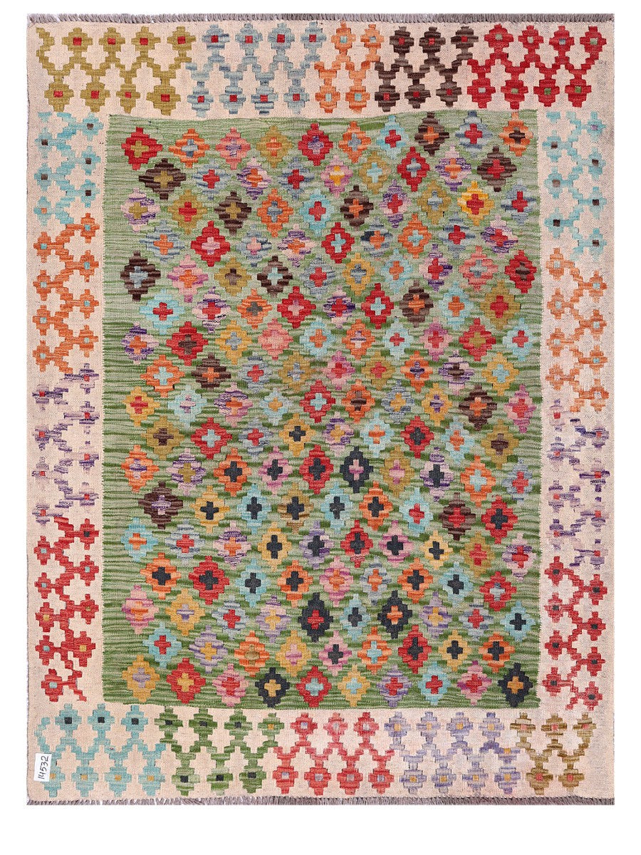 Maimana Afghanistan Kilim Rug - 178 x136 cm