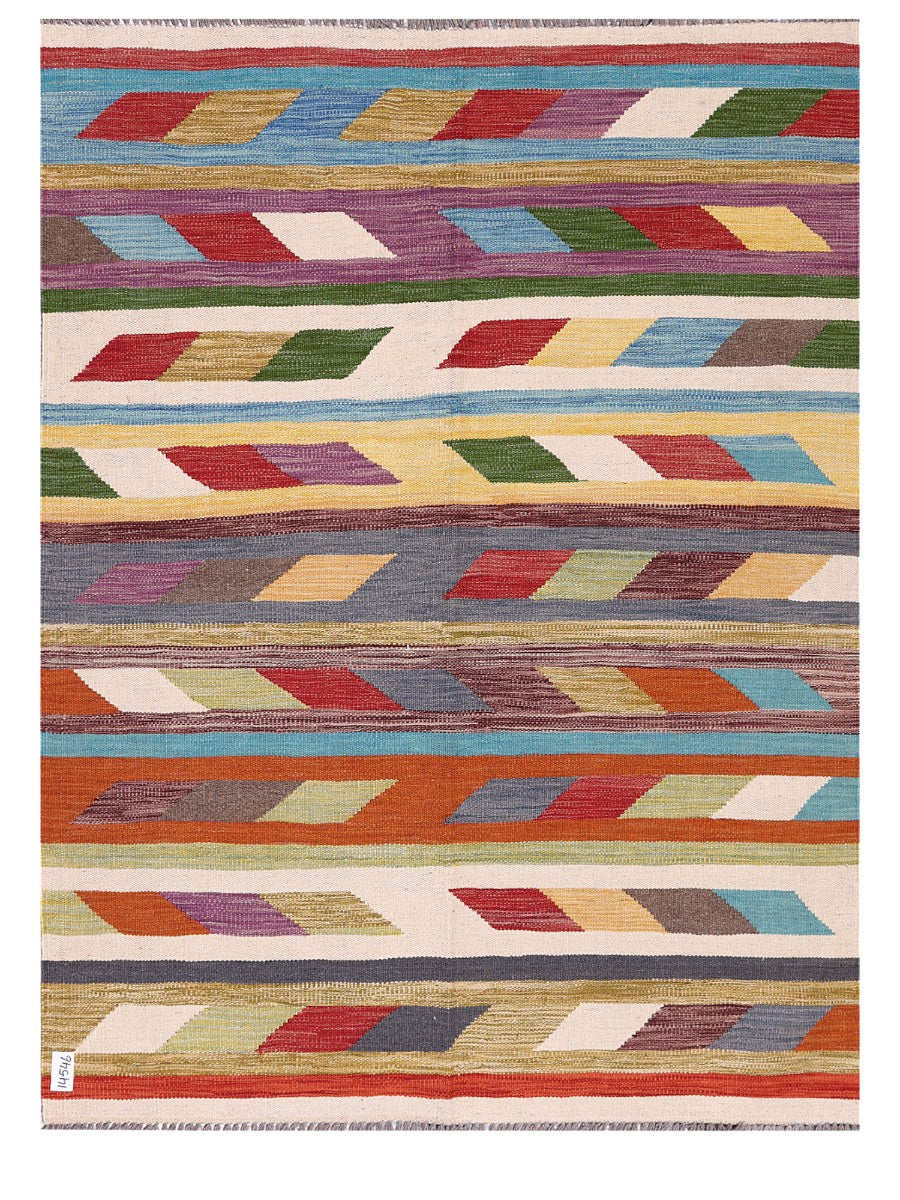 Maimana Afghanistan Kilim Rug - 174 x132 cm