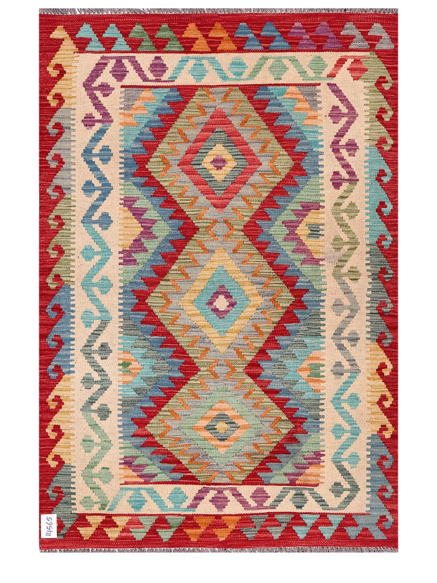 Maimana Afghanistan Kilim Rug - 160 x109 cm